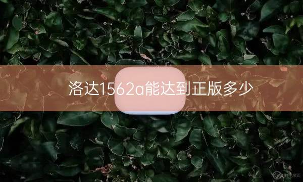 洛达1562a能达到正版多少插图