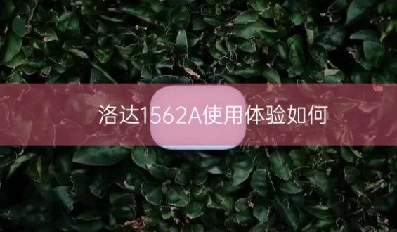 洛达1562A使用体验如何插图